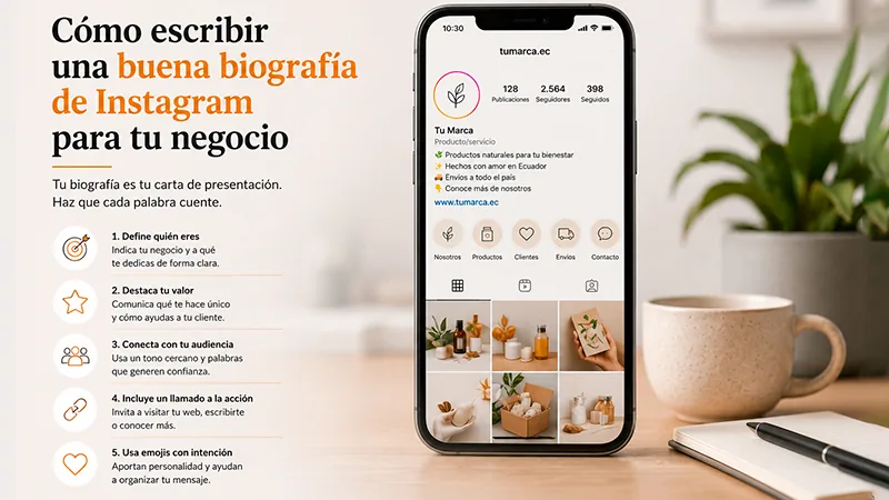 Cómo escribir una buena biografía de Instagram para tu negocio