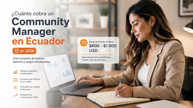 Cuánto cobra un community manager en Ecuador en 2026