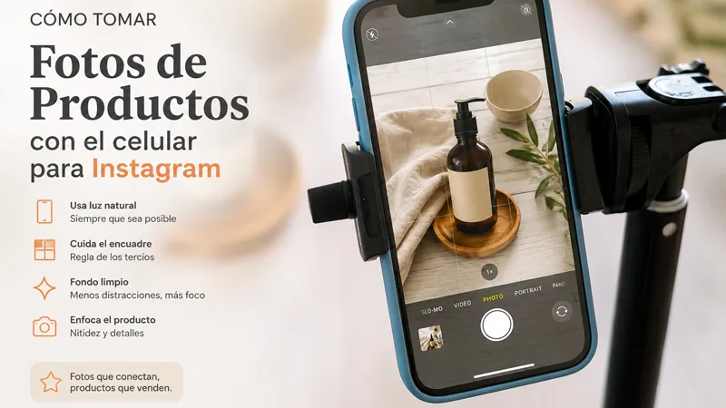Cómo tomar fotos de productos con el celular para Instagram